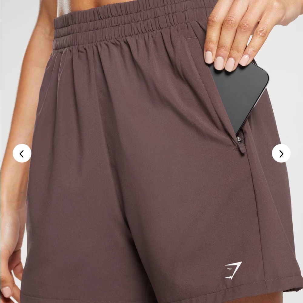 Gymshark Women's Athletic Shorts - Brown